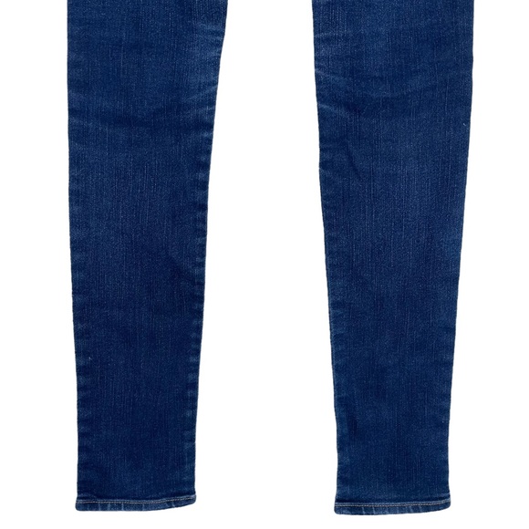 American Eagle Outfitters AEO Skinny Stretch Size 0 Dark Blue Wash 5-Pockets Low - Picture 10 of 14